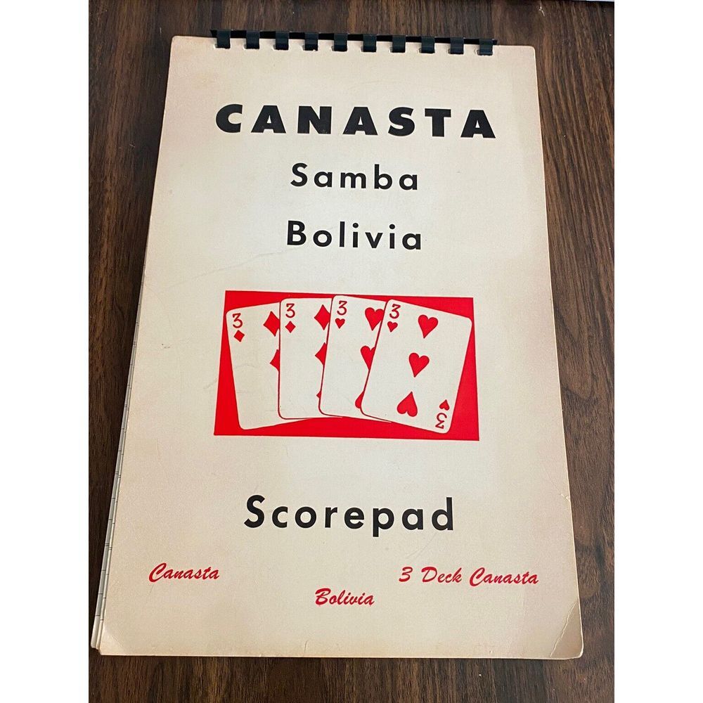 Canasta Samba Bolivia Score Pad No. 71 by Taylor Press TP-60  Vintage